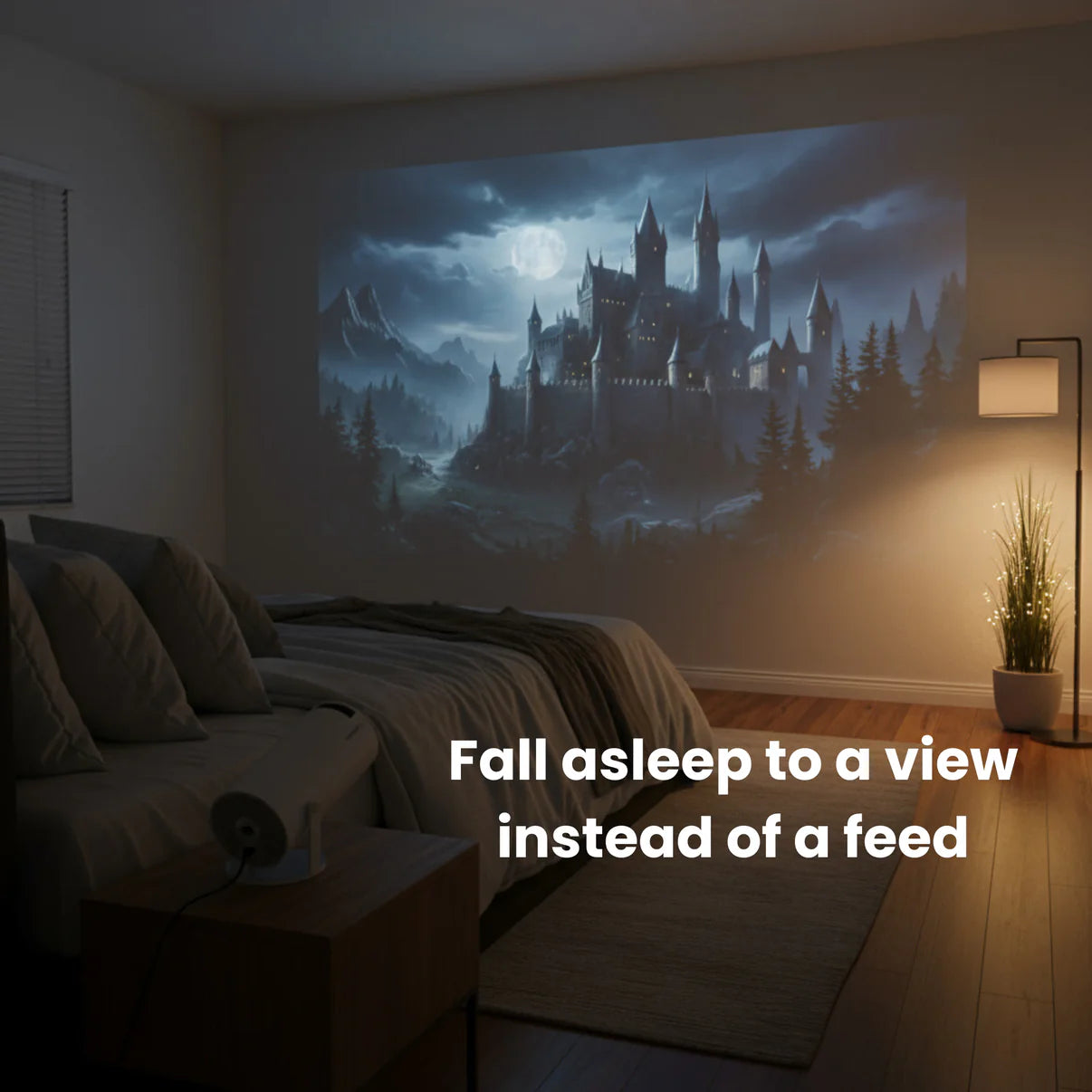 Smart Portable Projector + Free Netflix For 1 Year