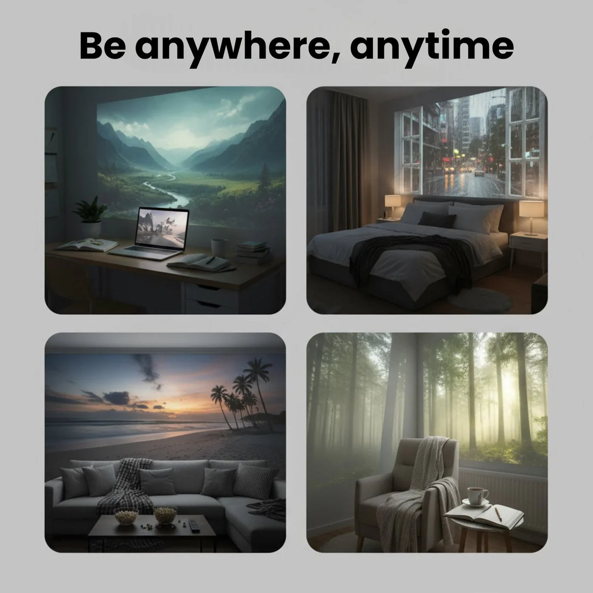 Smart Portable Projector + Free Netflix For 1 Year